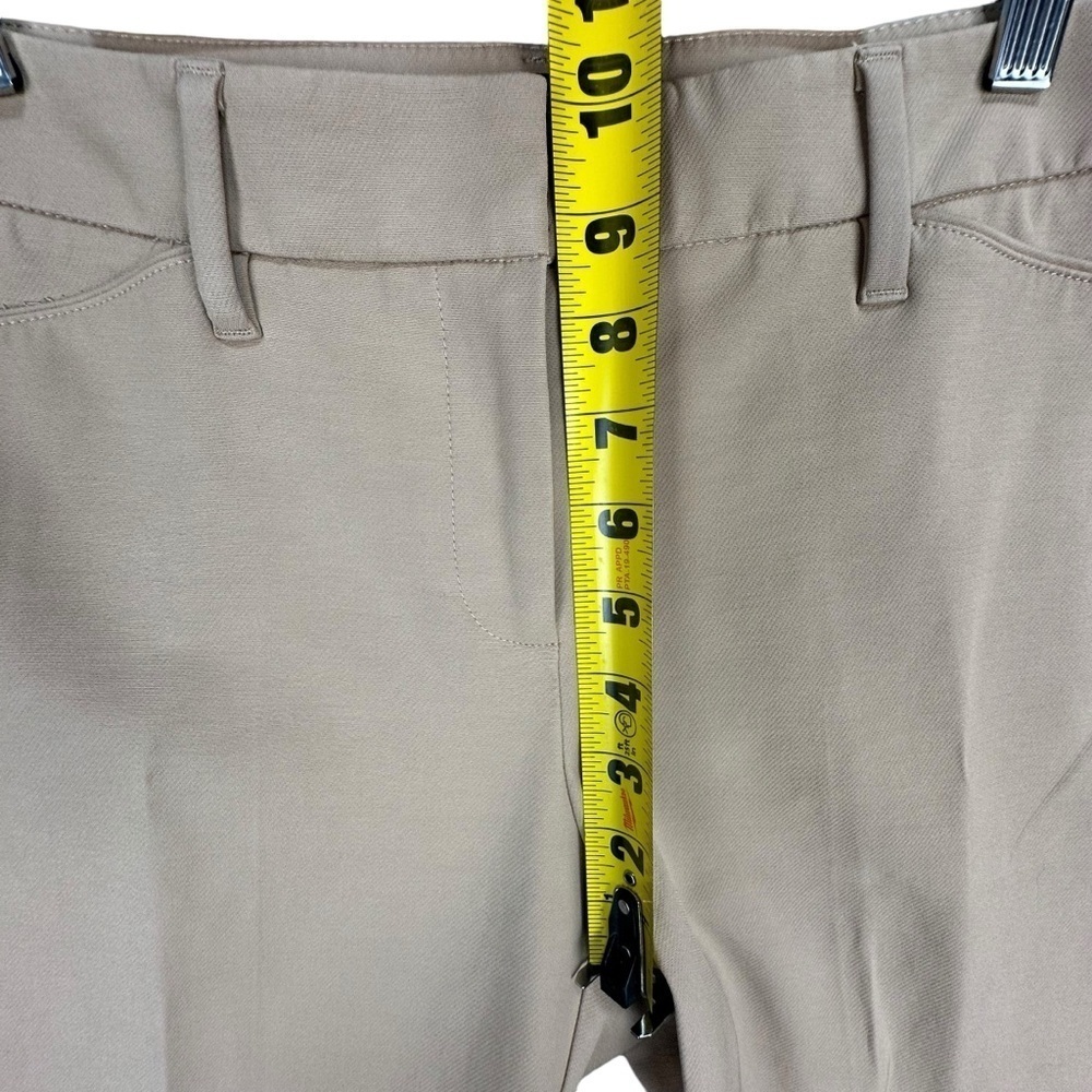 White House Black Market Straight Crop Pants Womens 6 Khaki Career Office WHBM - Picture 8 of 11